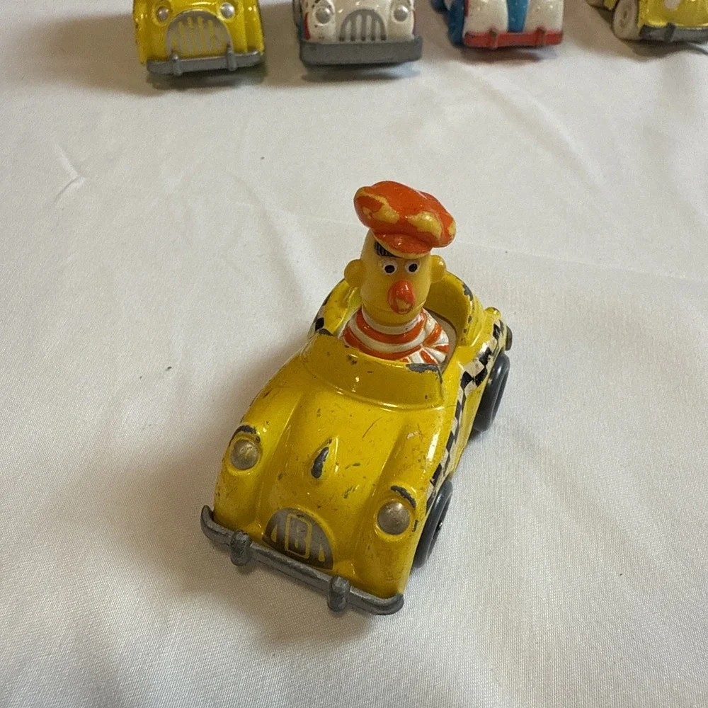 1981 SESAME STREET‎ DIE CAST CARS Big Bird Cookie Monster Playskool Muppets 12